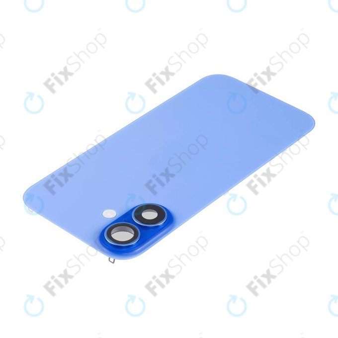 Apple iPhone 16 Plus - Steklo zadnjega ohišja + Leča kamere + Kovinska plošča + Magsafe magnet (Ultramarine)