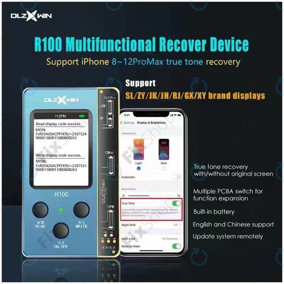 DLZ WIN - programator DL R100 True Tone Restore (iPhone 12-series)