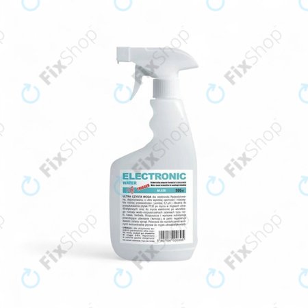Demineralizirana voda za elektroniko, 500 ml, z razpršilcem