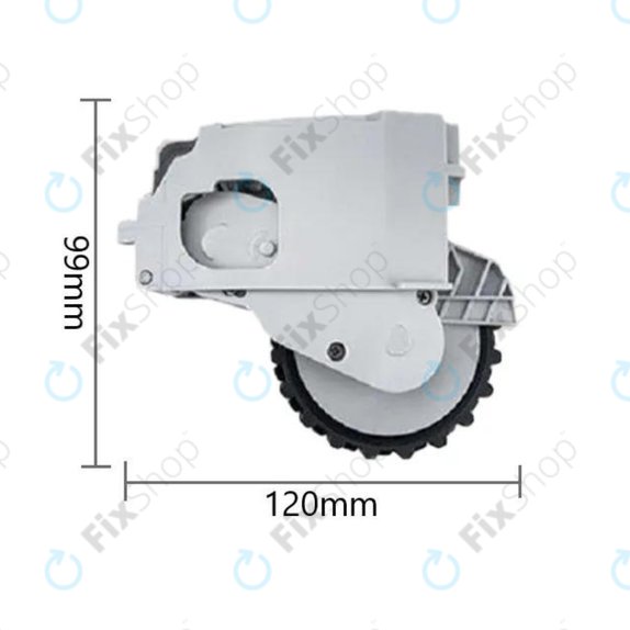 Xiaomi Dreame F9, Mi Robot Vacuum Mop (Mijia 1C), 2 Pro+ (Mijia 1T) - Kolo z Motorjem (Levo) (Bela)