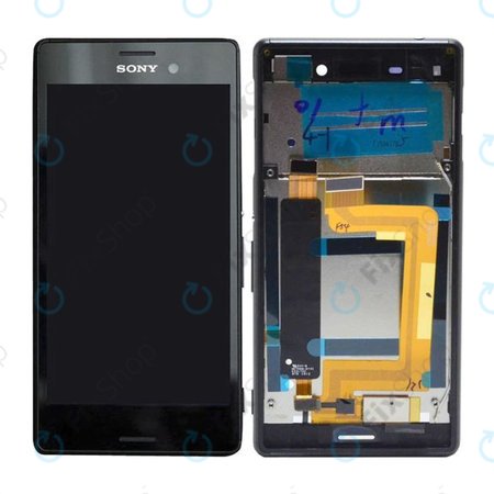 Sony Xperia M4 Aqua Dual E2333 - LCD zaslon + steklo na dotik + okvir (Black) - 124TUL0015A, 124TUL0011A Genuine Service Pack