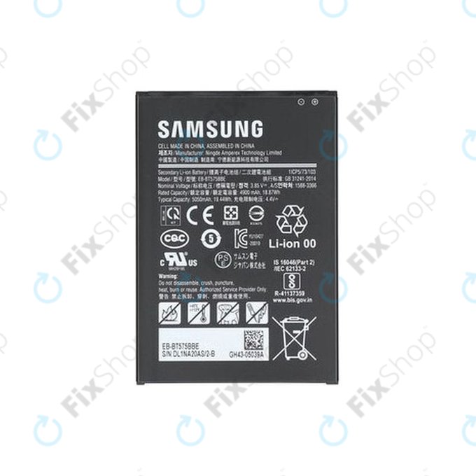 Samsung Galaxy Tab Active 3 T570, T575 - Baterija 5050mAh EB-BT575BBE - GH43-05039A Genuine Service Pack