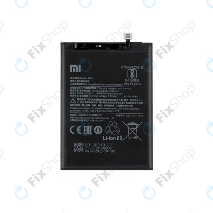Xiaomi Redmi 8, 8A - Baterija BN51 5000mAh - 46BN51W02093 Genuine Service Pack