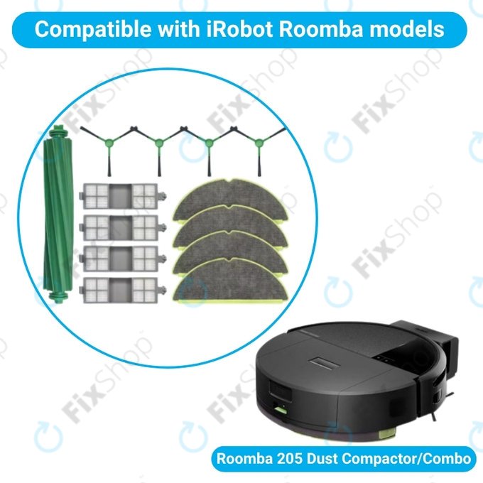 iRobot Roomba 205 Dust Compactor, DustCompactor Combo - Celoten komplet