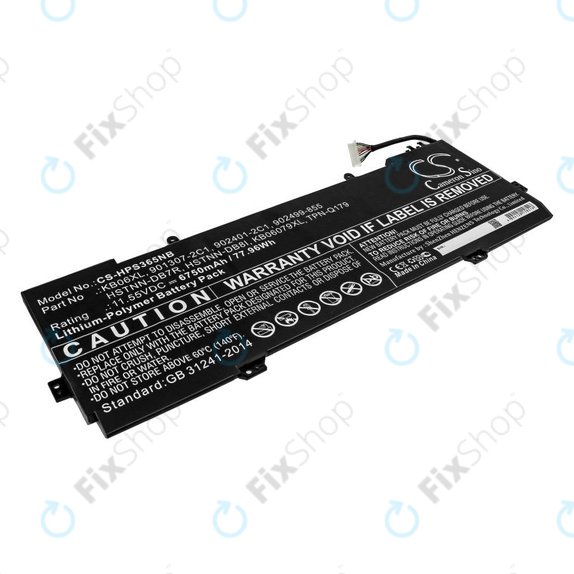 Baterija za HP Spectre X360 15, 6750mAh, Li-Pol, 11.55V, KB06XL, HQ