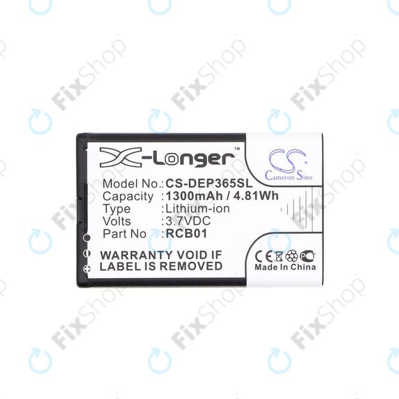 Baterija za Doro Primo 365, 1300mAh, Li-Ion, 3.7V, RCB01, HQ