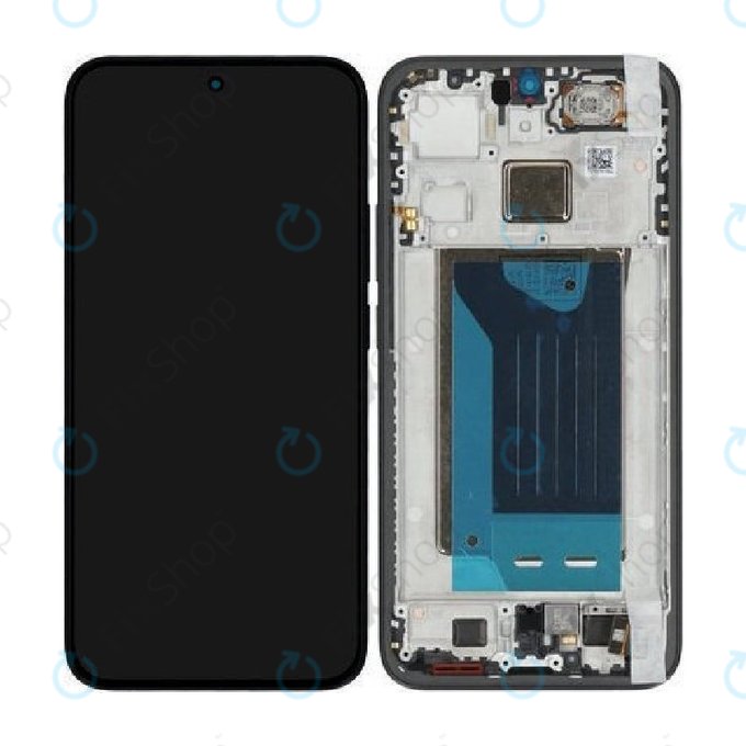 Zaslon za Xiaomi 15T 5G, Black, Steklo na dotik z okvirjem, 5600010O12A00, Genuine Service Pack