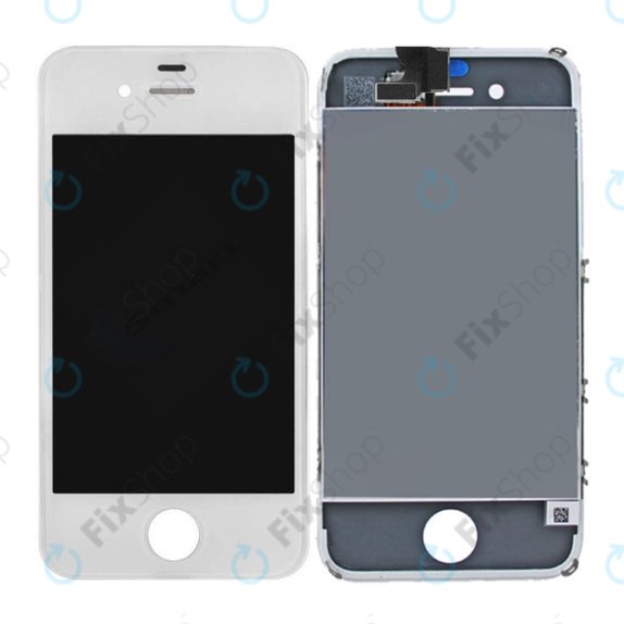 Apple iPhone 4S - LCD zaslon + steklo na dotik + okvir (White) TFT
