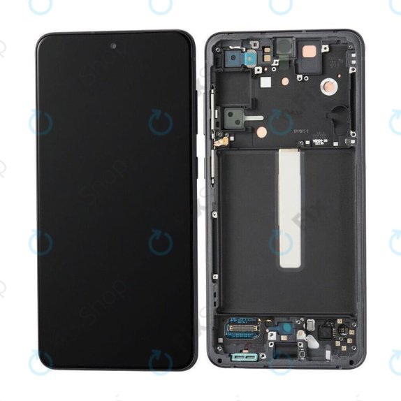 Samsung Galaxy S21 FE G990B - LCD zaslon + steklo na dotik + okvir (Black) OLED