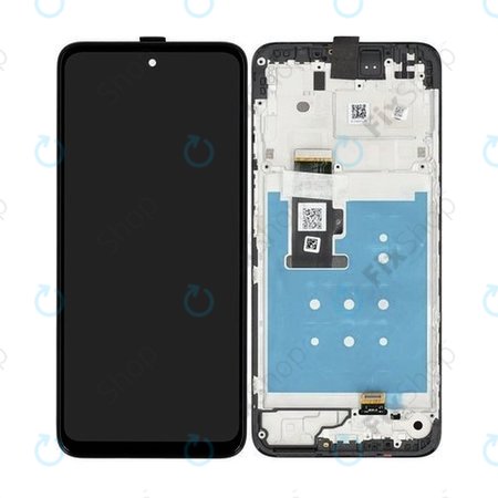 Motorola Moto G13 - LCD zaslon + steklo na dotik + okvir (Matte Charcoal) - 5D68C22318 Genuine Service Pack