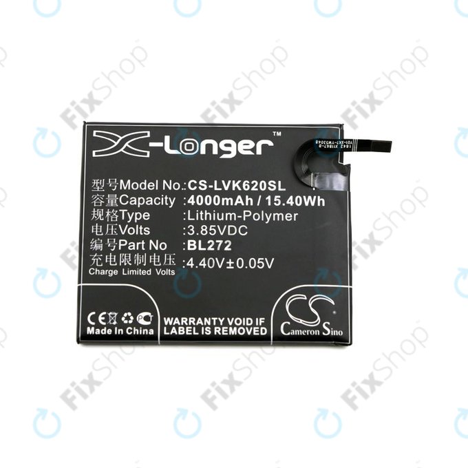 Baterija za Lenovo K6 Power, 4000mAh, Li-Pol, 3.85V, BL272, HQ