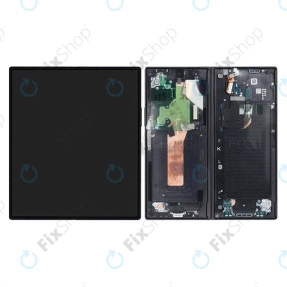 Samsung Galaxy Z Fold 6 F956B - LCD zaslon + steklo na dotik + okvir (Black) OLED