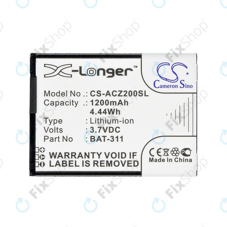 Baterija za Acer Liquid Z200, BAT-311, Li-ion, 3.7V, 1200mAh, HQ
