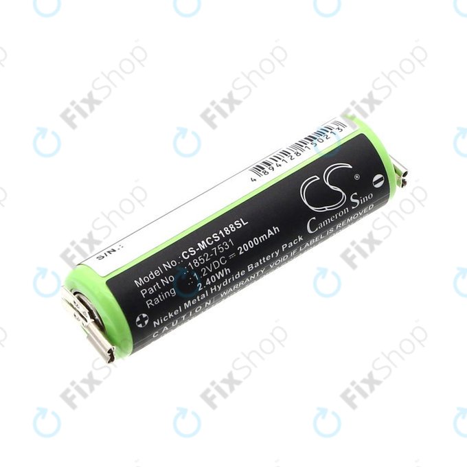 Baterija za Moser Easy Style 1881, 2000mAh, Ni-MH, 1.2V, 1852-7531, HQ