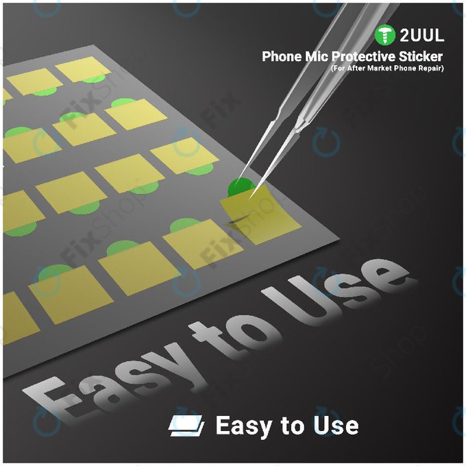 Zaščitne nalepke za mikrofon telefona, 2UUL DA32, 500 kos/pakiranje