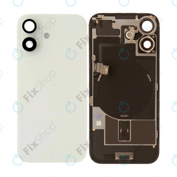 Steklo zadnjega ohišja za iPhone 17, White, Pulled A