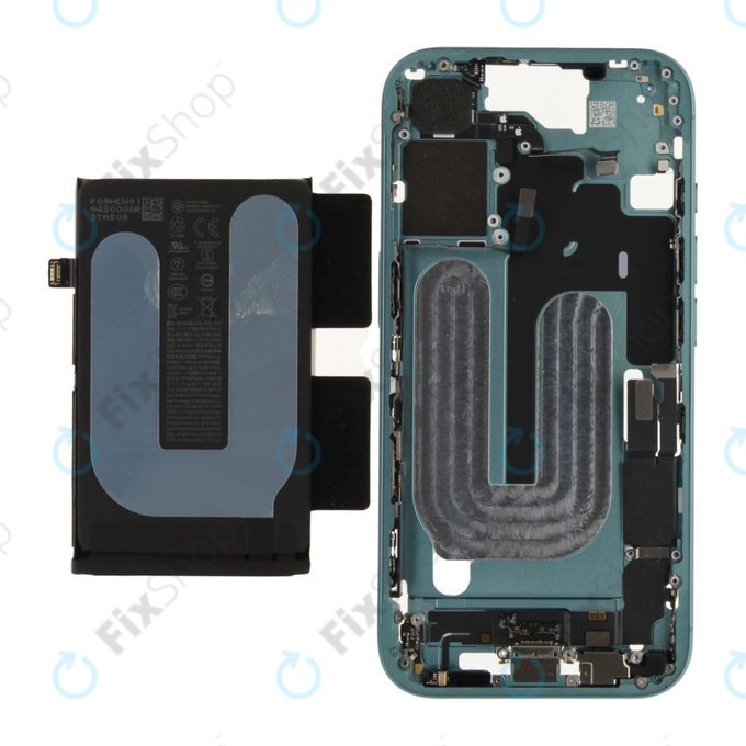 Srednji okvir z baterijo za iPhone 16 | Green | ZD076-00683 | Genuine Apple