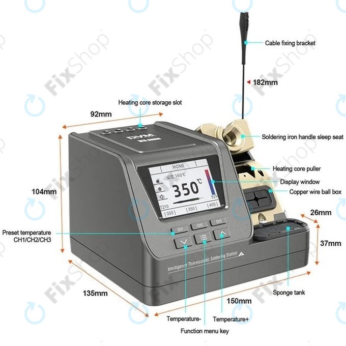 GVM H3 - Smart spajkalna postaja 3v1
