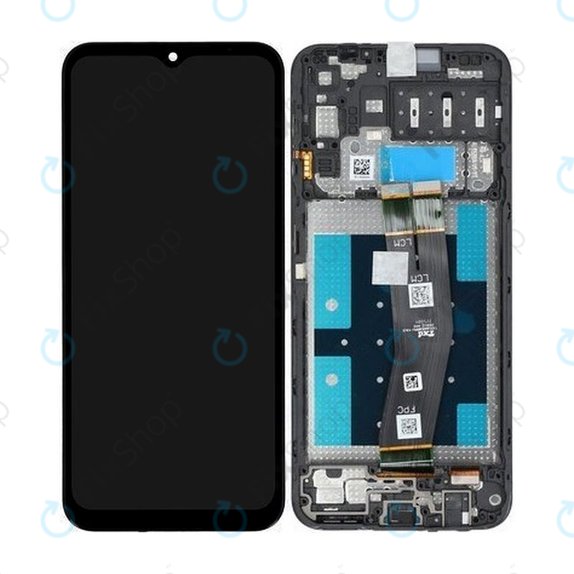 Samsung Galaxy A14 A145R - LCD zaslon + steklo na dotik + okvir (Black) - GH81-23541A, GH81-23540A Genuine Service Pack