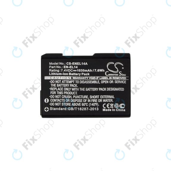 Nikon Coolpix D-series, P-series - Baterija EN-EL14 Li-Ion 1030mAh HQ