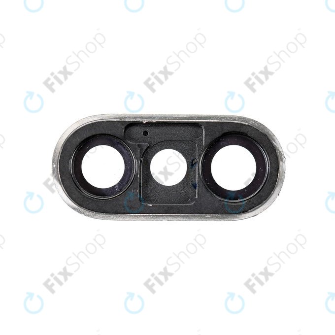 Apple iPhone XS Max - Steklo kamere z okvirjem (Silver)