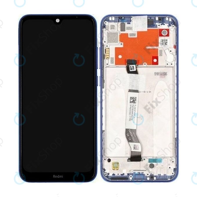 Xiaomi Redmi Note 8T - LCD zaslon + steklo na dotik + okvir (Starscape Blue) - 5600030C3X00 Genuine Service Pack