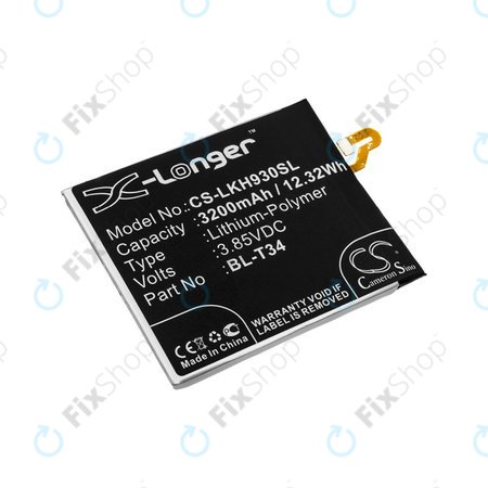 Baterija za LG H930, V30, V35, 3200mAh, Li-Pol, 3.85V, BL-T34, HQ