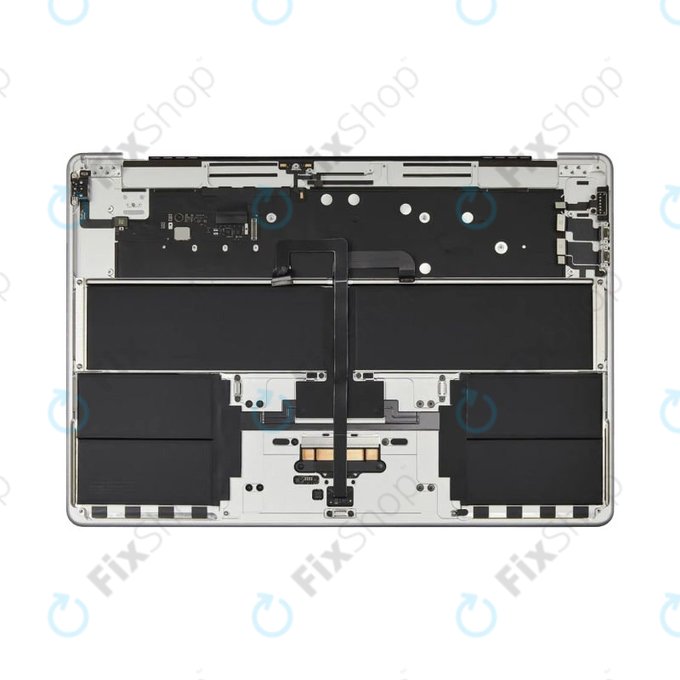 Zgornji okvir tipkovnice za MacBook Air 15", A3114 (2024), US tipkovnico in baterijo, Silver, 661-40267, Genuine Apple
