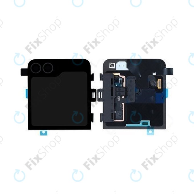Samsung Galaxy Z Flip 6 F741B - LCD zaslon + steklo na dotik + okvir (zunanji) (Crafted Black) - GH97-30012E Genuine Service Pack