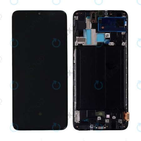 Samsung Galaxy A70 A705F - LCD zaslon + steklo na dotik + okvir (Black) - GH82-19747A, GH82-19787A Genuine Service Pack
