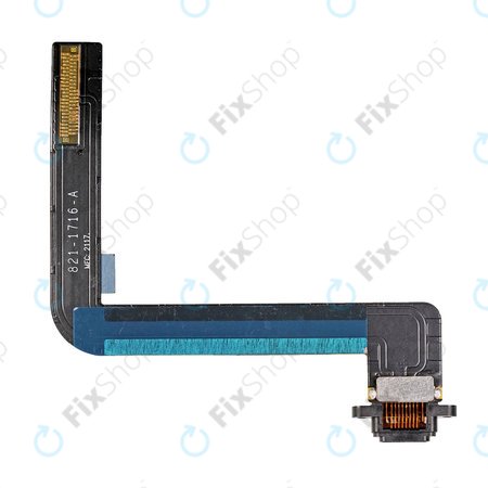 Apple iPad (6th Gen 2018) - Priključek za polnjenje + Flex kabel (Black)