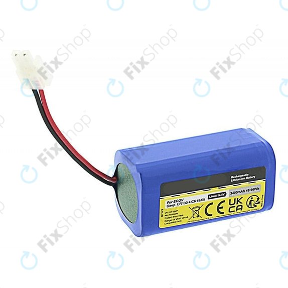 Ecovacs Deebot CEN-series, CR-series, N79-series, X500-series - Baterija 4ICR19/65 Li-Ion 14.8V 3400mAh