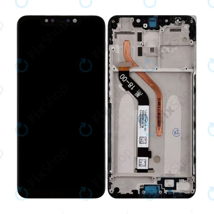 Xiaomi Pocophone F1 - LCD zaslon + steklo na dotik + okvir (Steel Blue) TFT