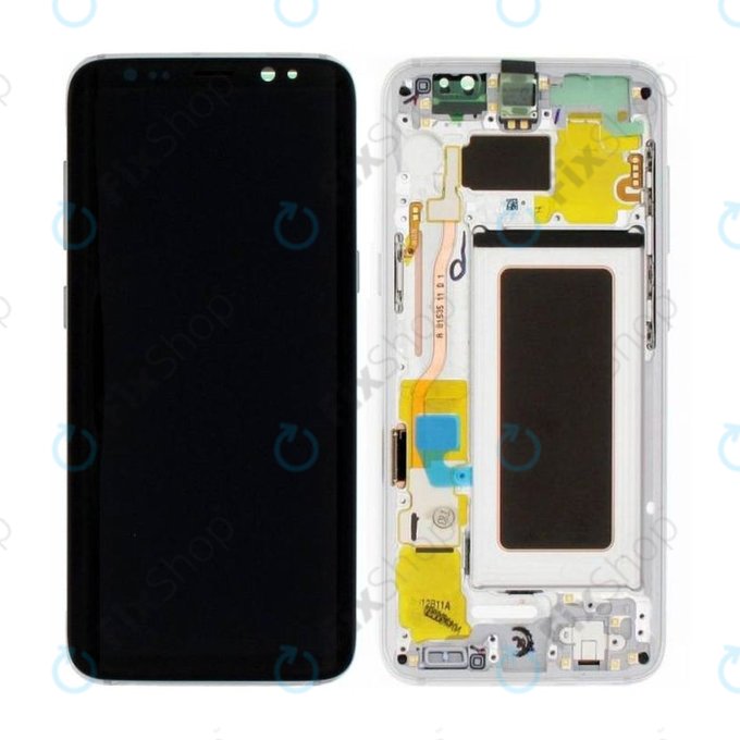 Samsung Galaxy S8 G950F - LCD zaslon + steklo na dotik + okvir (Arctic Silver) - GH97-20457B, GH97-20473B, GH97-20458B, GH97-20629B Genuine Service Pack