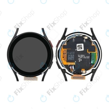 Samsung Galaxy Watch 4 40mm R865 - LCD zaslon + steklo na dotik + okvir (Black) - GH82-28815A Genuine Service Pack