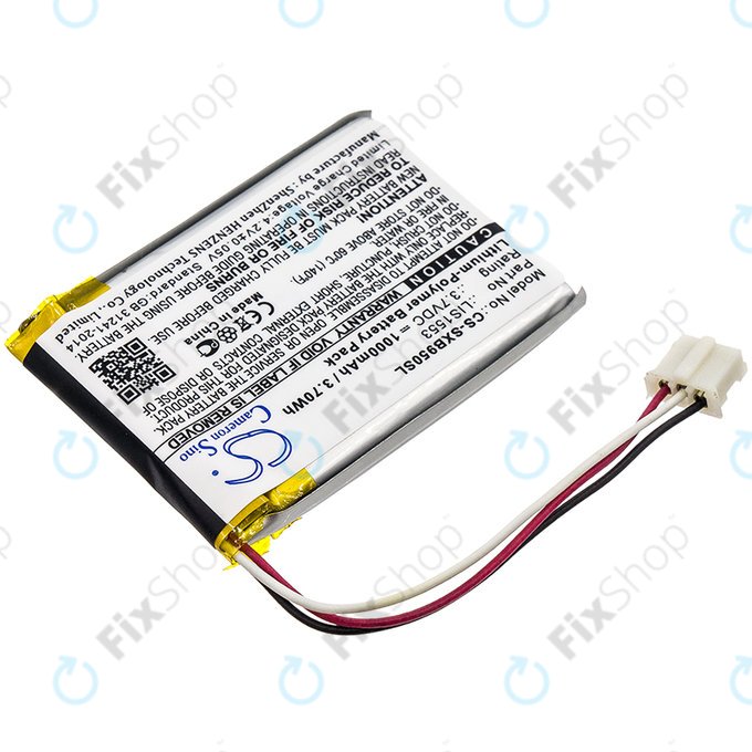 Baterija za Sony Mdr-Xb950n1, Srs-Ws1, 1000mAh, Li-Pol, 3.7V, LIS1553, HQ