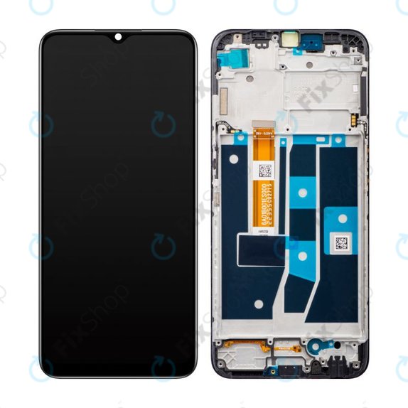 Oppo A54s CPH2273 - LCD zaslon + steklo na dotik + okvir (Black) - 4908020 Genuine Service Pack