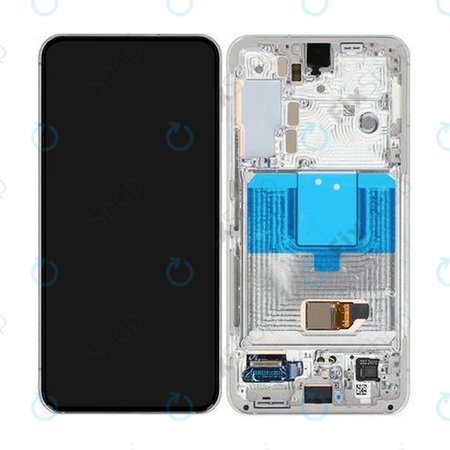 Samsung Galaxy S22 S901B - LCD zaslon + steklo na dotik + okvir (Phantom White) - GH82-27520B, GH82-27521B Genuine Service Pack