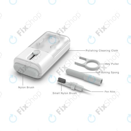 Večnamensko čistilno orodje z izvlekom ključev in krpo 6 v 1