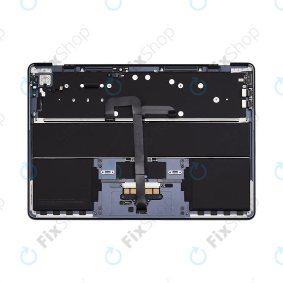Zgornji okvir tipkovnice za MacBook Air 13", A3113 (2024), US tipkovnico in baterijo, Midnight, 661-40230, Genuine Apple