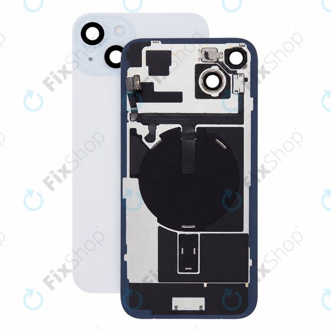 Steklo zadnjega ohišja za iPhone 15 Plus, Black, Pulled A