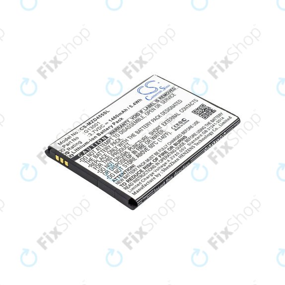 Baterija za Navon Mizu D455, 1460mAh, Li-Ion, 3.7V, G13001, HQ