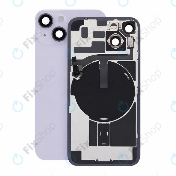 Steklo zadnjega ohišja za iPhone 14, Purple, Pulled A