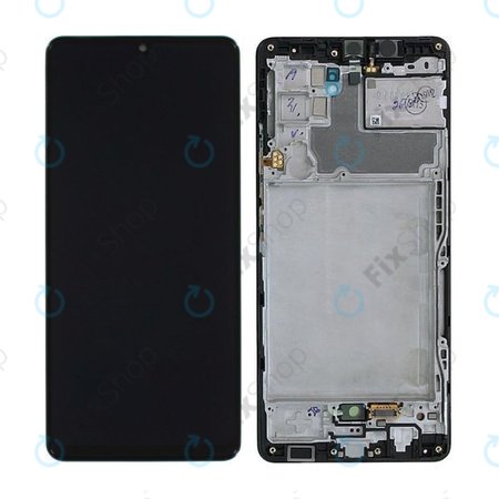 Samsung Galaxy A42 5G A426B - LCD zaslon + steklo na dotik + okvir (Prism Dot Black) - GH82-24375A, GH82-24376A Genuine Service Pack