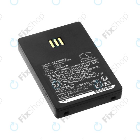 Baterija za Siemens Openstage WL3, Ascom, Aastra, Innovaphone, 900mAh, Li-Ion, 3.7V, 660190/R2B, HQ
