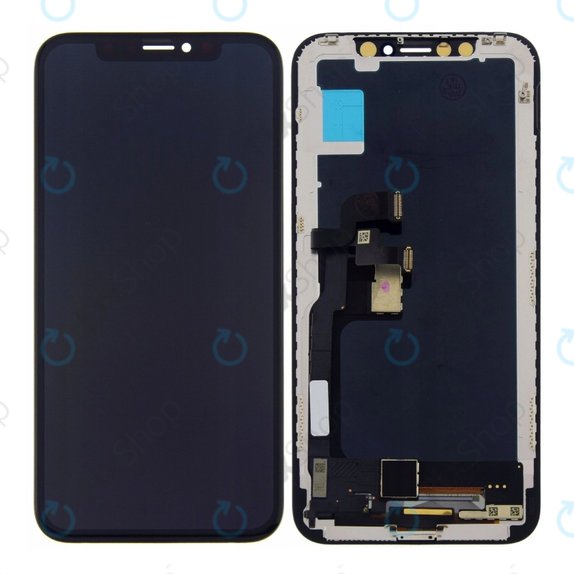 Zaslon za iPhone X, Steklo na dotik z okvirjem, Refurbished