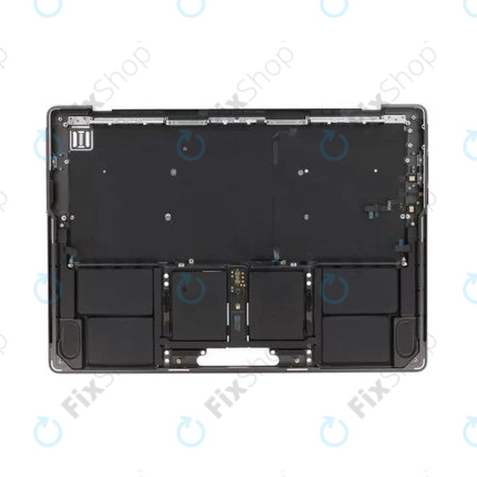 Zgornji okvir tipkovnice za MacBook Pro 14", A3185 (2024), US tipkovnico in baterijo, Space Black, 661-50210, Genuine Apple