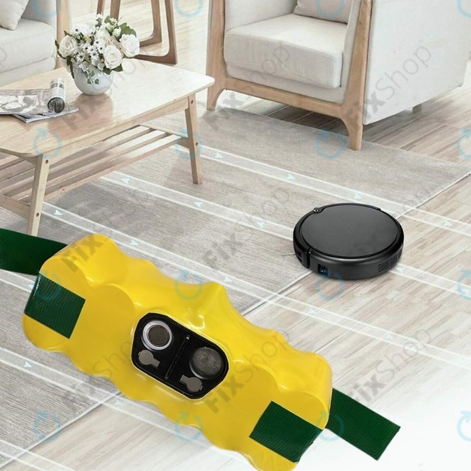 iRobot Roomba 500, 600, 700, 800, 900-series, R3, Scooba 450, Vileda 137173 - Baterija 11702, GD-Roomba-500, VAC-500NMH-33 Ni-MH 14.4V 3300mAh