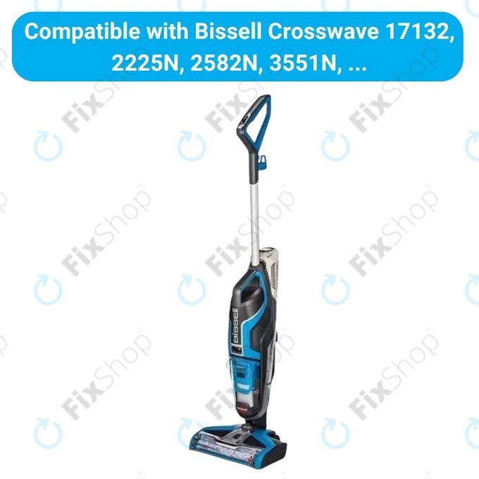 Komplet nadomestnih delov za Bissell Crosswave 17132, 2225N, 2582N, 3551N (2x rotacijska krtača za preproge, 2 para rotacijskih krtač za različne površine, 4x Filter)