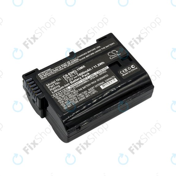 Baterija za Nikon Coolpix D7000, 1600mAh, Li-Ion, 7V, EN-EL15, HQ